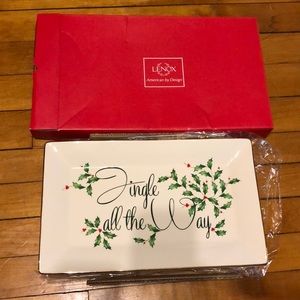 Lenox Holiday Sentiment Jingle All the Way Platter